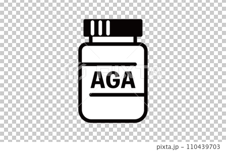 AGA(薄毛治療)の内服薬のアイコン、AGAのイメージ AGA(薄毛治療)の内服薬のアイコン、AGAのイメージ 110439703