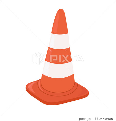 工事現場　ポール 110440980