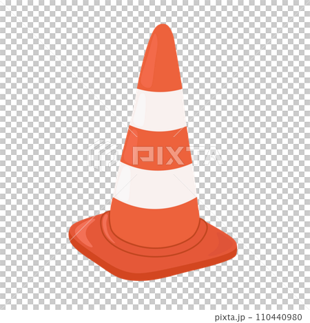 工事現場　ポール 110440980