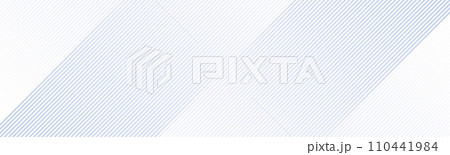 Light blue diagonal gradient lines footer background. Abstract oblique stripes wallpaper. Wide geometric universal header. Vector tech backdrop for flyer, poster, banner, brochure, booklet, footer 110441984