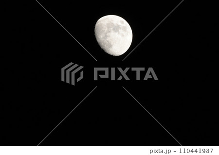 月齢10.1十一日目の月 月齢10.1十一日目の月 110441987