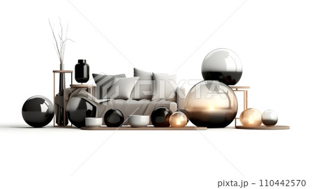 interior design concept home modern architecture furniture object idea generative Ai. 110442570