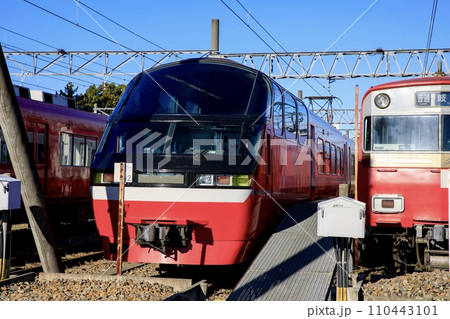 清須市、新川検車区の名鉄電車たち 110443101