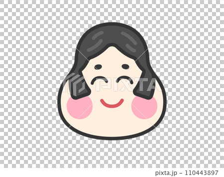 Illustration of the God of Fortune icon (line drawing color) 110443897