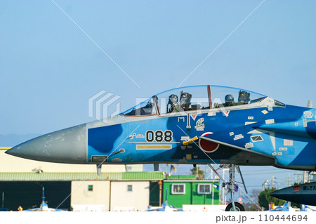 着陸する航空自衛隊 F-15DJの機首 110444694