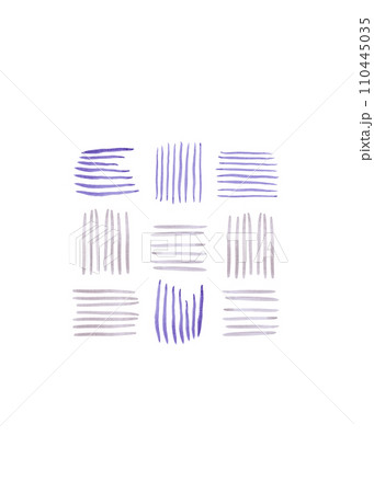 Watercolor strokes. Strokes with a thin brush. Abstract print Watercolor strokes. Strokes with a thin brush. Abstract print 110445035