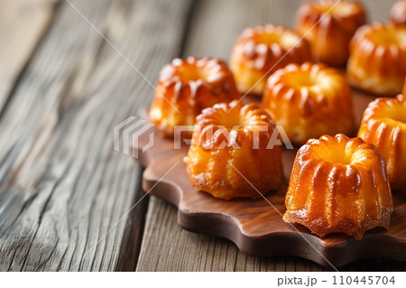 Canele Dessert , French Gourmet Pastry Photography 110445704