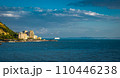 currilave beach shoreline with hotels in Durres, Albania during sunset 110446238