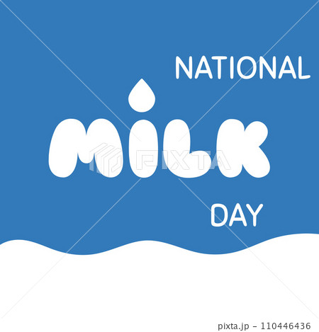 National milk day poster, banner. Vector illustration 110446436