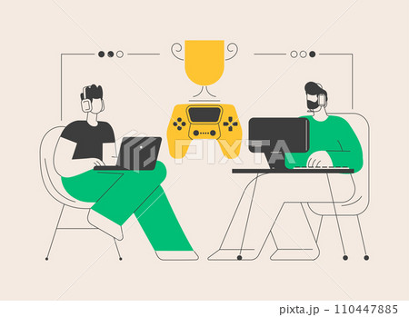 E-sport tournament abstract concept vector illustration. 110447885