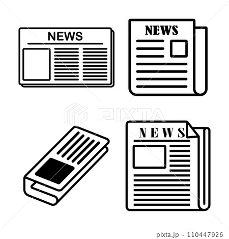 newspaper icon 110447926