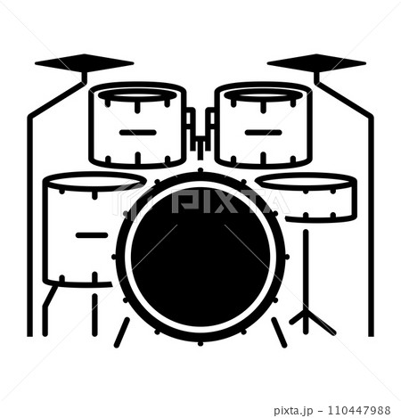 icon drums vector icon drums vector 110447988