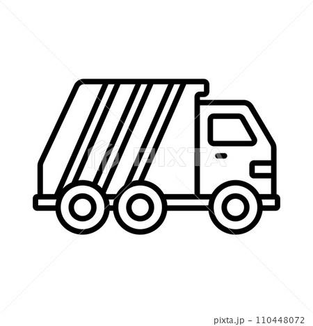 garbage truck icon garbage truck icon 110448072