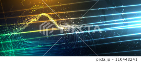 Modern cloud technology. Integrated digital web concept background 110448241