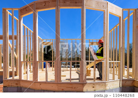 Inspectors used blueprints during construction process to verify that quality work was being performed 110448268
