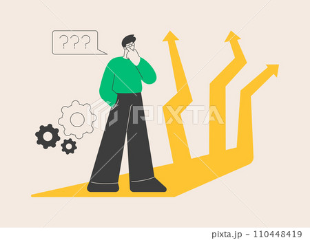 Choice abstract concept vector illustration. Choice abstract concept vector illustration. 110448419