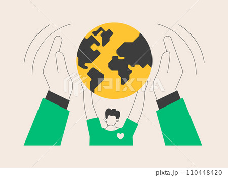 Social responsibility abstract concept vector illustration. Social responsibility abstract concept vector illustration. 110448420