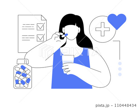 Dietary supplement isolated cartoon vector illustrations. 110448434