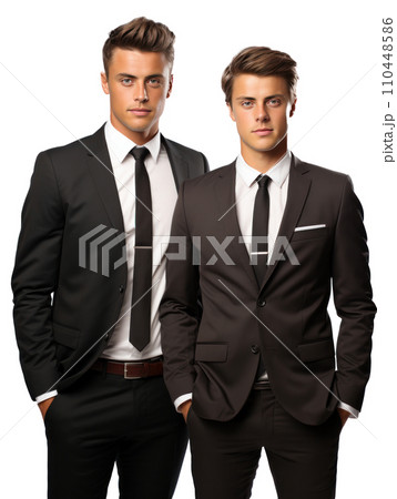 fullbody photo of businessman isolated 110448586