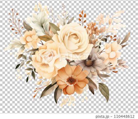 a watercolor floral bouquet that can be used to spell out the name etsy flower 110448612