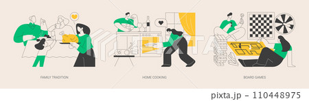 Gathering together abstract concept vector illustrations. Gathering together abstract concept vector illustrations. 110448975