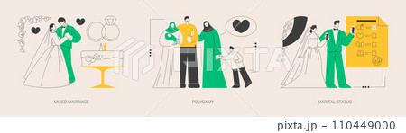 Legal status abstract concept vector illustrations. Legal status abstract concept vector illustrations. 110449000