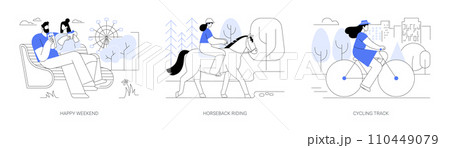 City park activities isolated cartoon vector illustrations se City park activities isolated cartoon vector illustrations se 110449079