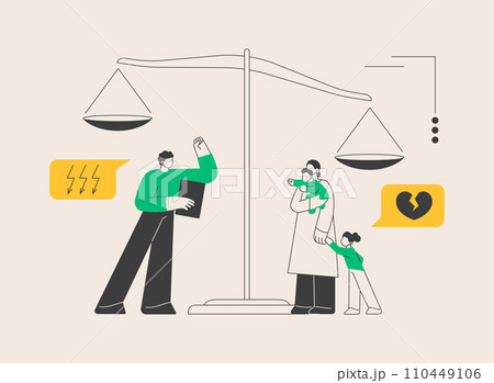 Matrimonial law abstract concept vector illustration. Matrimonial law abstract concept vector illustration. 110449106