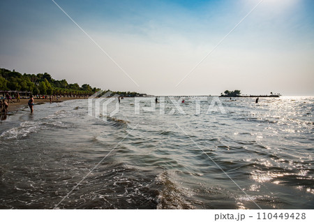 Karpen beach near Durres, Albania 110449428