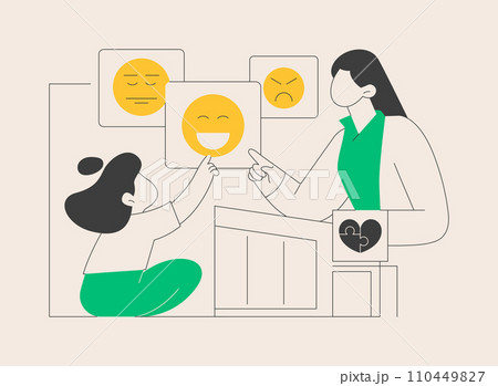 Autism center abstract concept vector illustration. 110449827