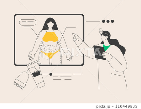 Body contouring abstract concept vector illustration. Body contouring abstract concept vector illustration. 110449835