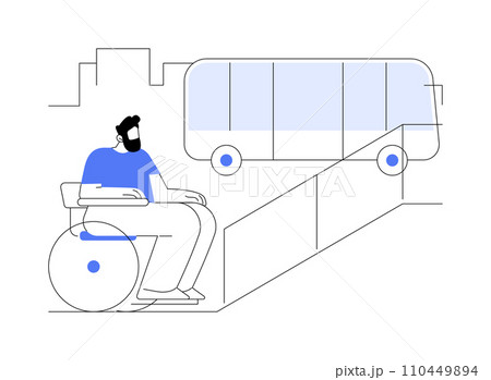 Wheelchair access abstract concept vector illustration. 110449894