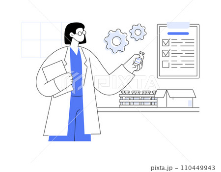 Pharmaceutical distribution abstract concept vector illustration. Pharmaceutical distribution abstract concept vector illustration. 110449943