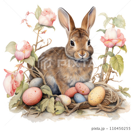 happy easter bunny bunny easter card set 110450255