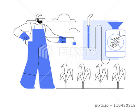 Insecticides isolated cartoon vector illustrations. Insecticides isolated cartoon vector illustrations. 110450518
