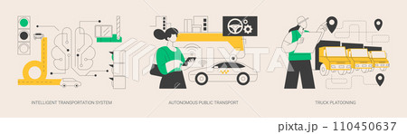 Modern logistics abstract concept vector illustrations. 110450637