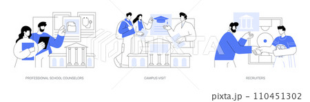 Connect with a college isolated cartoon vector illustrations se Connect with a college isolated cartoon vector illustrations se 110451302