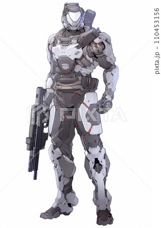 男キャラ全身立ち絵イラスト 110453156