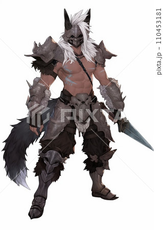 男キャラ全身立ち絵イラスト 110453181