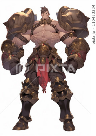 男キャラ全身立ち絵イラスト 110453234