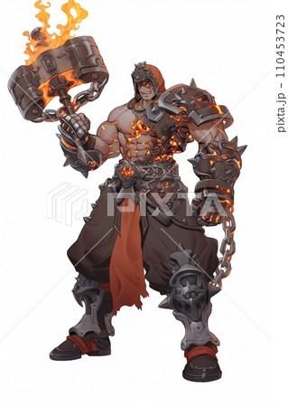 男キャラ全身立ち絵イラスト 110453723