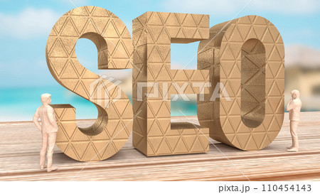 The seo text for Business concept 3d rendering 110454143