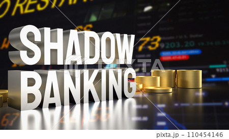 The Shadow banking for Business concept 3d rendering. 110454146