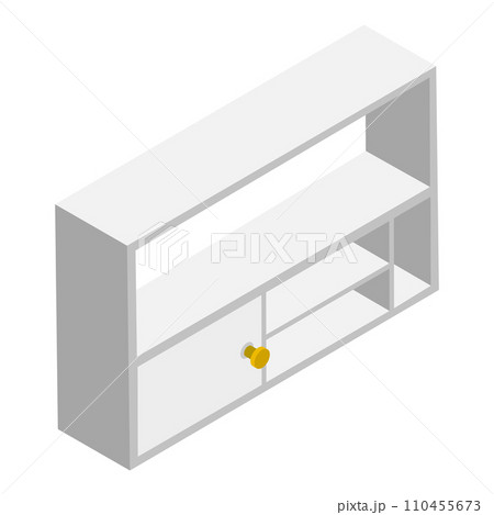 3D Isometric Flat Vector Set of Kitchen Cabinets. Item 5 3D Isometric Flat Vector Set of Kitchen Cabinets. Item 5 110455673