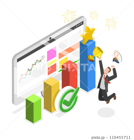 3D Isometric Flat Vector Illustration of Personal Development. Item 3 3D Isometric Flat Vector Illustration of Personal Development. Item 3 110455711