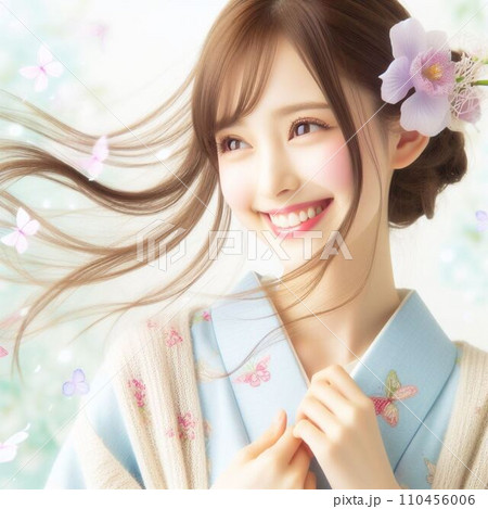 和服の女性 110456006