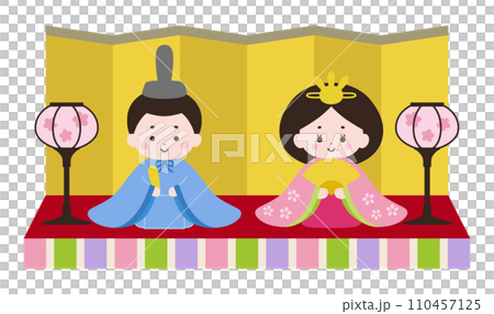 Cute Hinamatsuri illustration 110457125