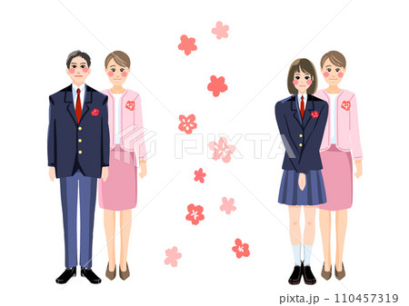 親と記念写真 親と記念写真 110457319