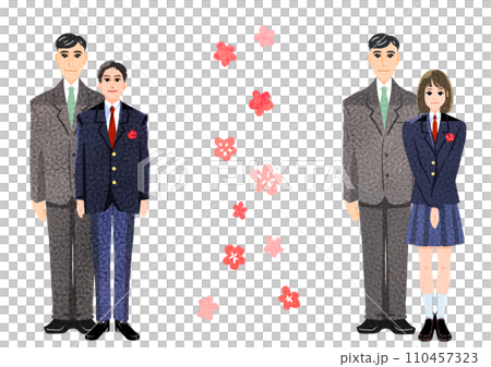 親と記念写真 110457323