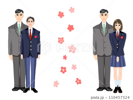 親と記念写真 親と記念写真 110457324